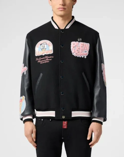 Philipp Plein College Bomber Ice Cream Monsters Men In Black
