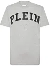 Philipp Plein T-shirt Round Neck Ss College In Grey
