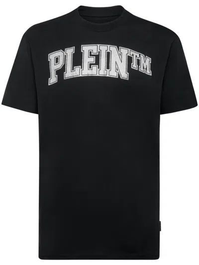 Philipp Plein Round Neck T-shirt College In Black