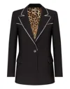 Philipp Plein Colorado Crystal Blazer With Crystals In Black