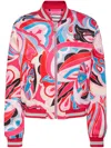 Philipp Plein Colorful Circus Bomber Jacket In Pink