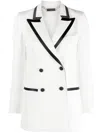 Philipp Plein Blazer Mit Kontrastdetails In White