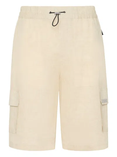 Philipp Plein Coolkid Cargo Shorts In Neutrals