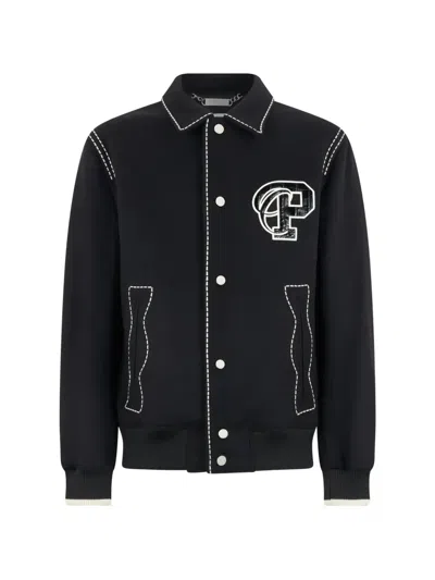 Philipp Plein Coster Jacket With Cocco Inserts In Black