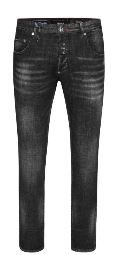 Philipp Plein Cotton Jeans In Black