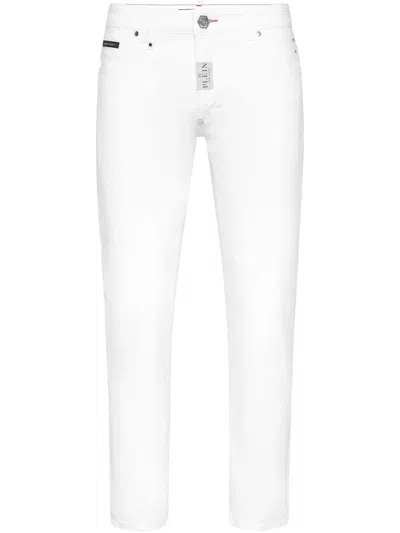 Philipp Plein Cotton Jeans In Weiss