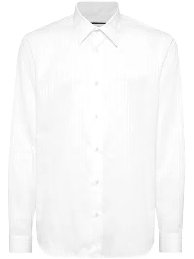 Philipp Plein Cotton Shirt In 白色
