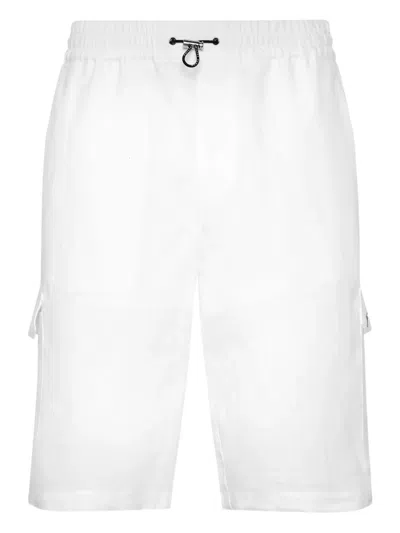 Philipp Plein Cotton Shorts In White