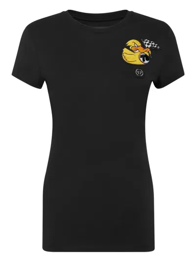 Philipp Plein Cotton T-shirt In Black