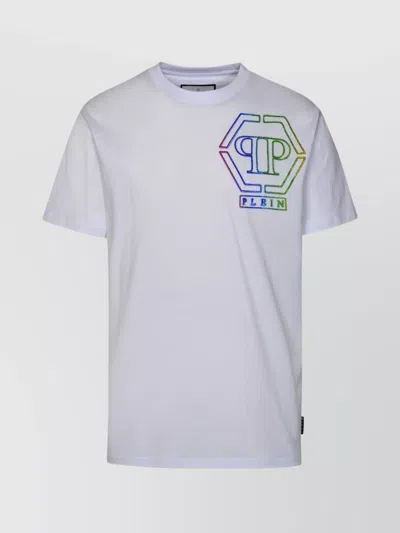 Philipp Plein Cotton T-shirt Logo Patch In Multi