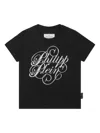 Philipp Plein Coursive T-shirt In Schwarz