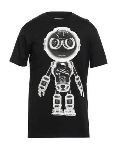 Philipp Plein Couture Man T-shirt Black Size L Cotton