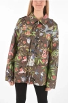 Philipp Plein Couture Printed Parka Jungle Embellished With Rhinestones