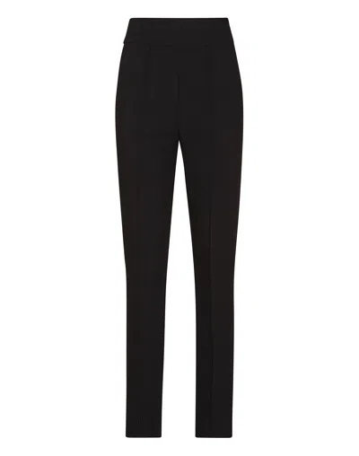 Philipp Plein Crepe Basic Cigarette Trousers In Black