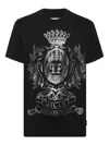 Philipp Plein Crest-embellished T-shirt In Black