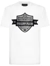 Philipp Plein Round Neck T-shirt Pp Crest In 白色