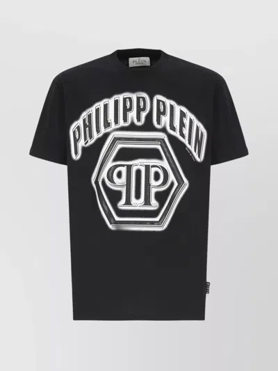 PHILIPP PLEIN CREW NECK GRAPHIC PRINT T-SHIRT