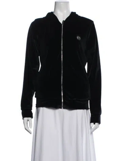 Pre-owned Philipp Plein Crew Neck Long Sleeve Hoodie In Black