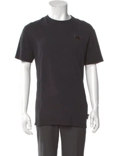 Pre-owned Philipp Plein Crew Neck Short Sleeve T-shirt In Gray