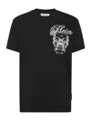 Philipp Plein Crew Neck T-shirt With Print In Black