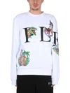 Philipp Plein Graphic Print Crewneck Sweatshirt With Long Sleeves