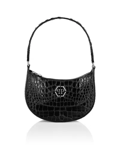 Philipp Plein Croco Embossed Handle Bag Galaxy