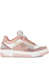 Philipp Plein Crocodile-embossed Crystal-embellished Sneakers