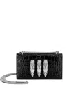 Philipp Plein Crocodile-embossed Shoulder Bag In Black