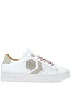 Philipp Plein Crocodile-print Sneakers In White