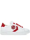 Philipp Plein Crocodile-print Sneakers In White