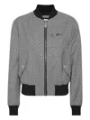 Philipp Plein Cropped Bomber Jacket In Black
