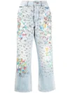 Philipp Plein Verzierte Jeans In Blue
