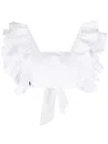 Philipp Plein Top Mit Volants In White