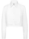 Philipp Plein Cropped Shirt In White