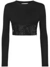 Philipp Plein Cropped T-shirt In Black