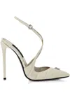 Philipp Plein Crossing Crocco Print Pumps In 中性色