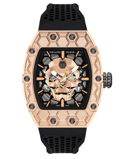 Philipp Plein Crypto King Gold Goliath Watch In Black