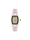 Philipp Plein Diamond Crypto Queen Cherry Blossom Ice Queen Watch In Rosa