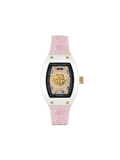 Philipp Plein Crypto Queen Cherry Blossom Ice Queen 44mm In Rosa