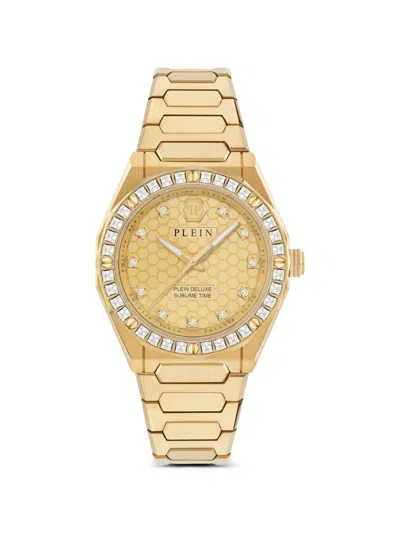 Philipp Plein Crystal 36mm Watch In Green