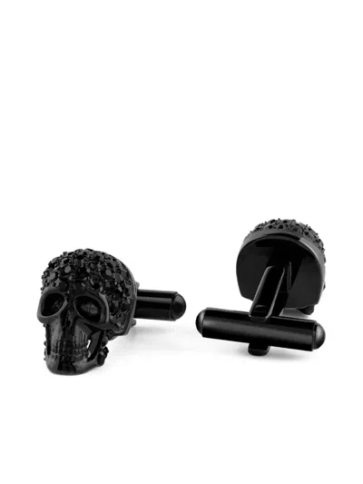 Philipp Plein Crystal Cufflinks In Black