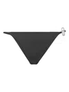 Philipp Plein Crystal-embellished Bikini Bottoms In Black