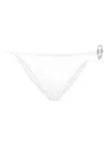 Philipp Plein Crystal-embellished Bikini Bottoms In White