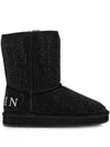 Philipp Plein Crystal-embellished Boots In Black