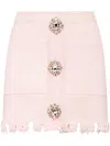 Philipp Plein Crystal-embellished Cotton Shirt In Pink