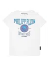 Philipp Plein Crystal-embellished Cotton T-shirt In White