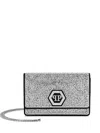 Philipp Plein Crystal-embellished Crossbody Bag In Black