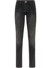Philipp Plein Crystal-embellished Jeans In 黑色