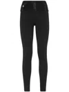 Philipp Plein Crystal-embellished Leggings In 黑色