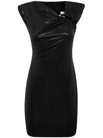 Philipp Plein Crystal-embellished Mini Dress In Black